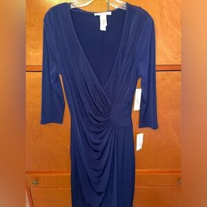 NWT- Laundry by Design - navy stylish dress sz 8